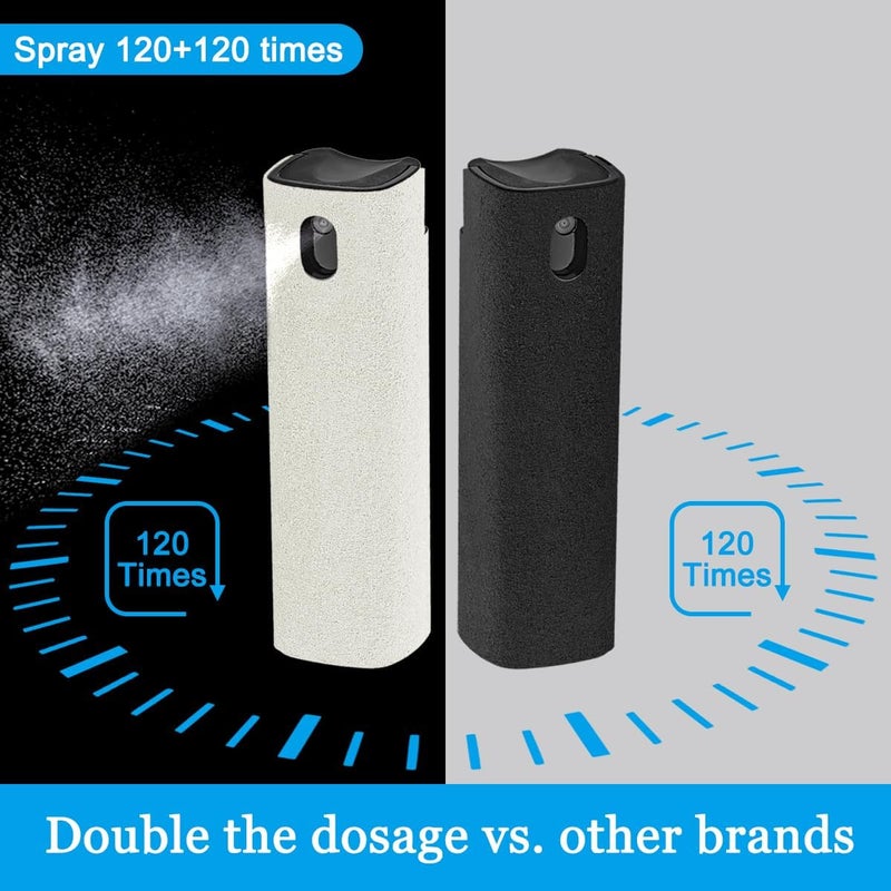 walrfid 2Pcs Laptop Cleaner, Computer Screen Cleaner Spray and Wipe, Electronics Laptop Cleaning Kit for iPad, iPhone, Cellphone, Monitor, MacBook Pro, Car Display, Tablet, TV, Kindle, Black Cream - Image 5